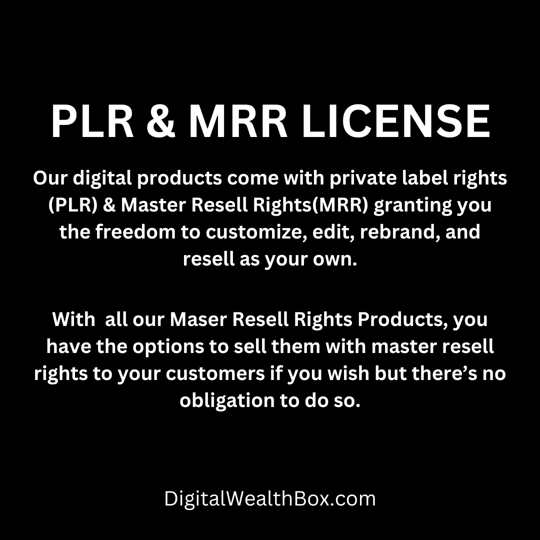 DIGITAL WEALTH GUIDE BUNDLE WITH MRR & PLR